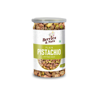 Berries And Nuts Premium Size Plain Pista Kernels | Pistachios without Shell, Unsalted Pista | 200 Grams | 1 Bottle of 200 Grams